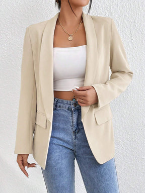 Blazer Feminino Manga Longa Damasco