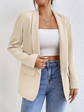 Blazer Feminino Manga Longa Damasco